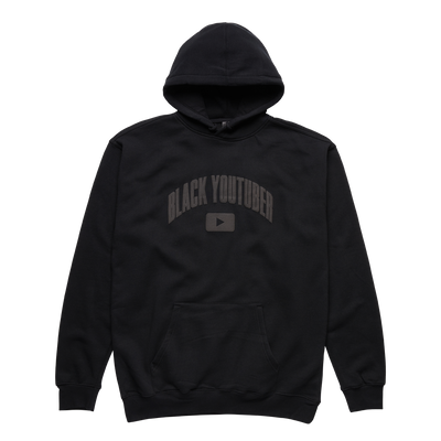 BLACK YOUTUBER HOODIE BLACK